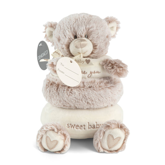 Stackable Plush Teddy - Neutral