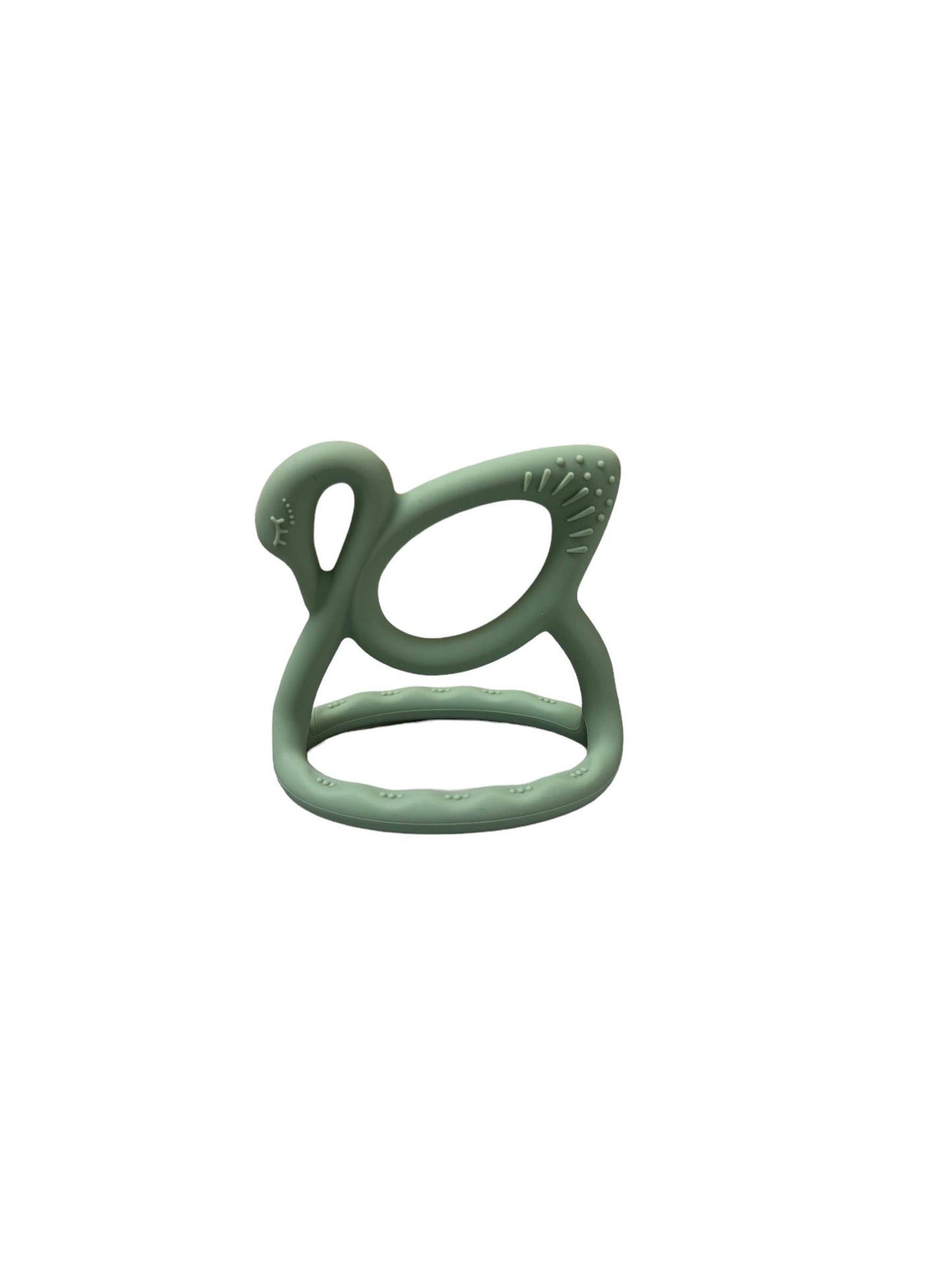 Swan Teether- Dusty Pink