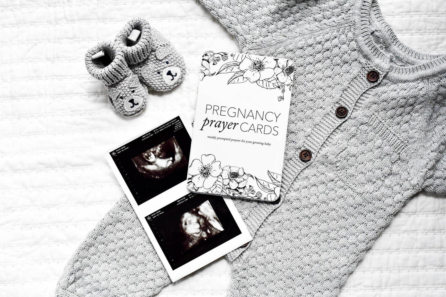 Pregnancy Prayer Cards - White