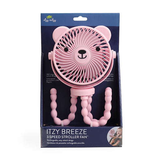 Itzy Breeze 3-Speed Stroller Fan- Pink