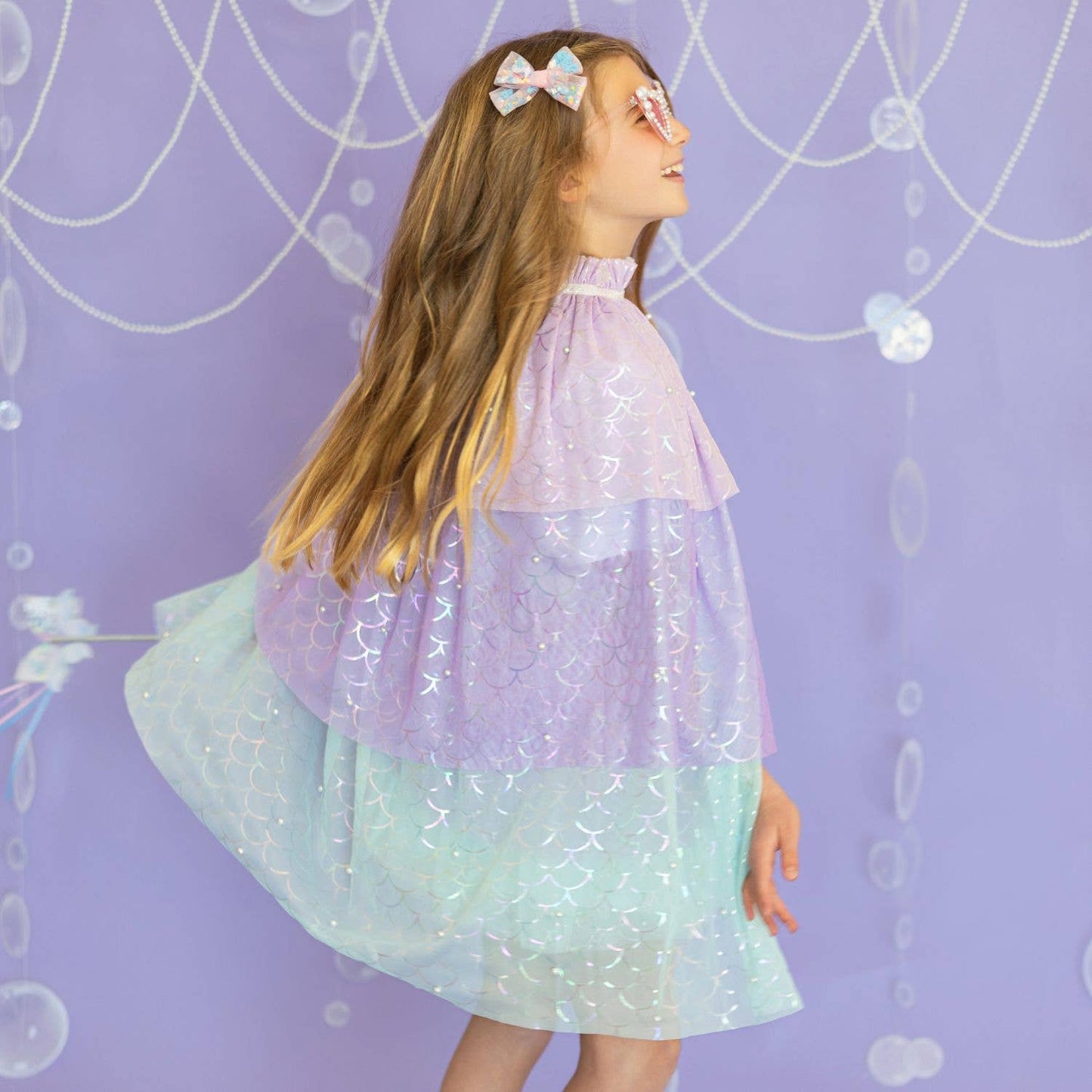 Mermaid Pearl Cape- Age 3-6