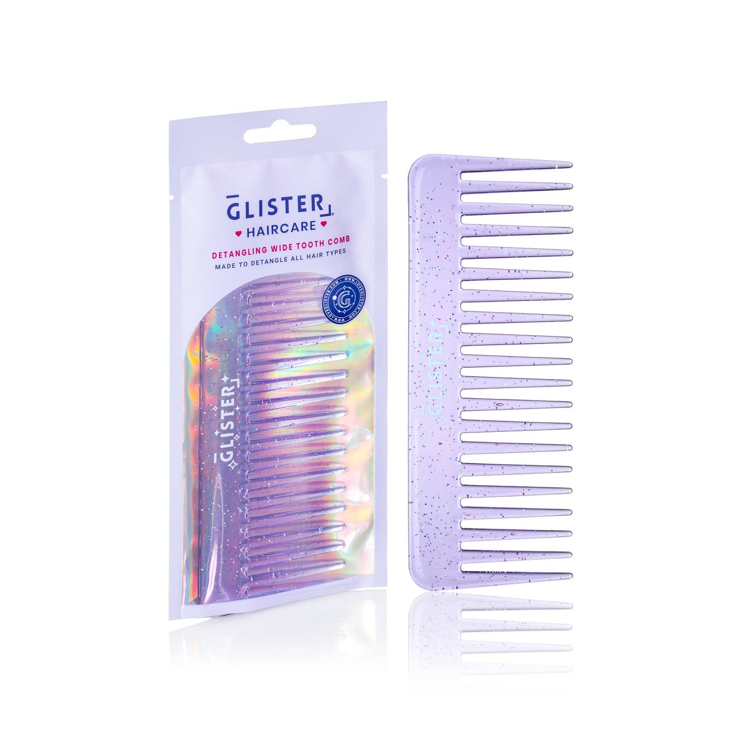 Wide Tooth Detangling Comb - Pink