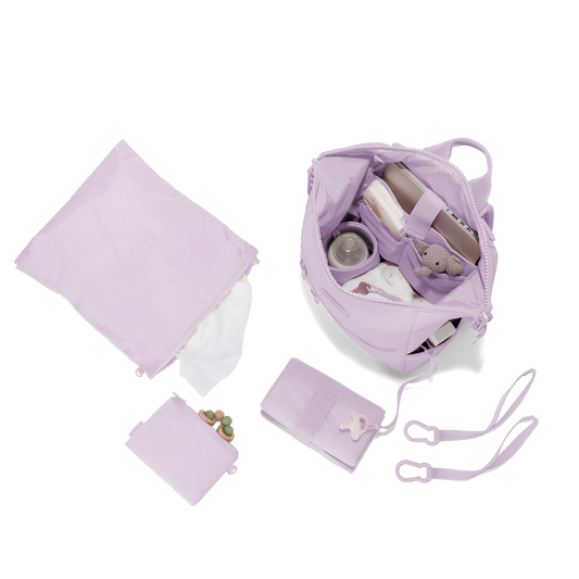 Indi Diaper Backpack- Washed Lilac/Med