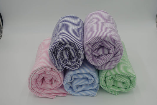 Seersucker beach towel- Pink