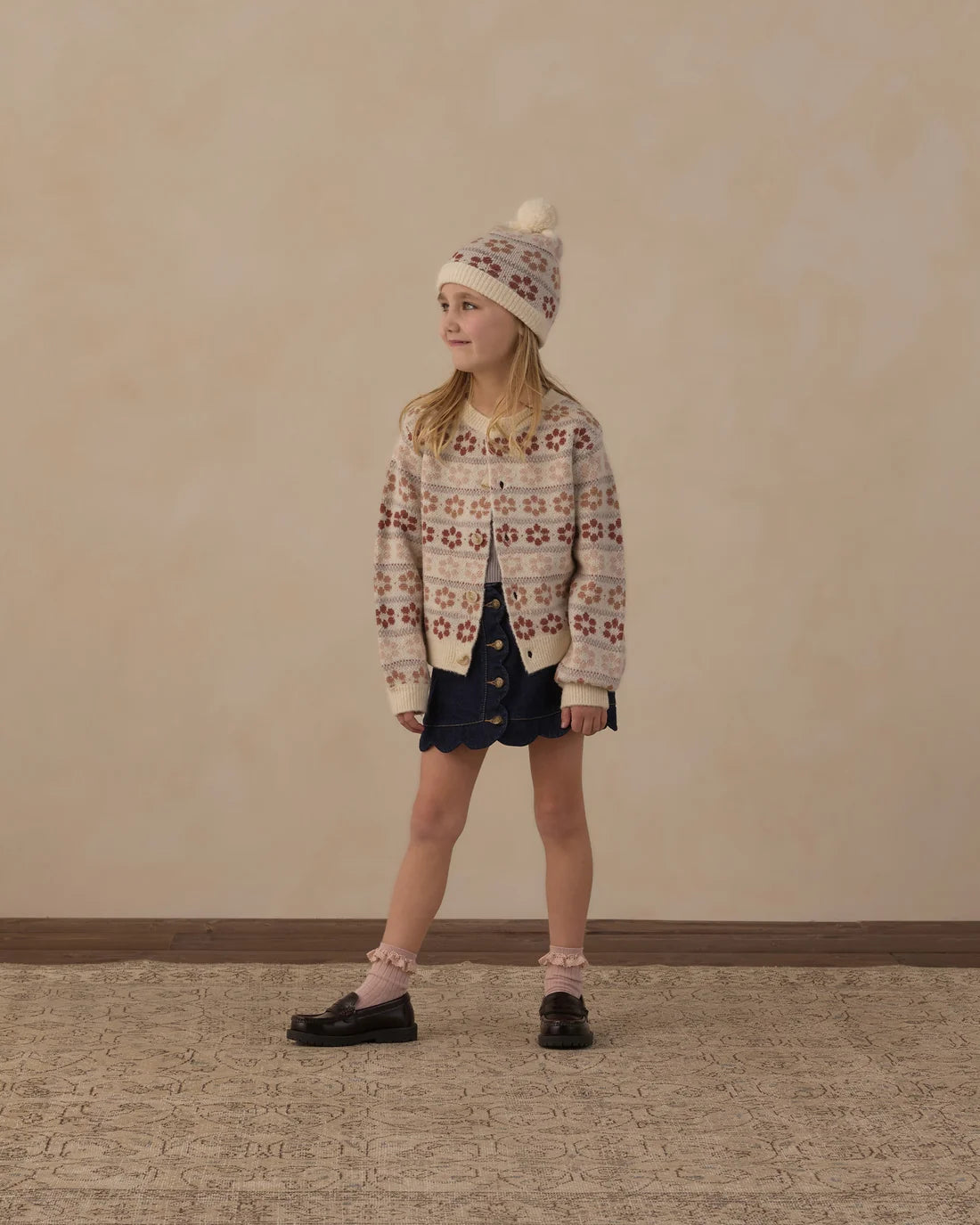 Cheyenne Cardigan- Flower Fair Isle