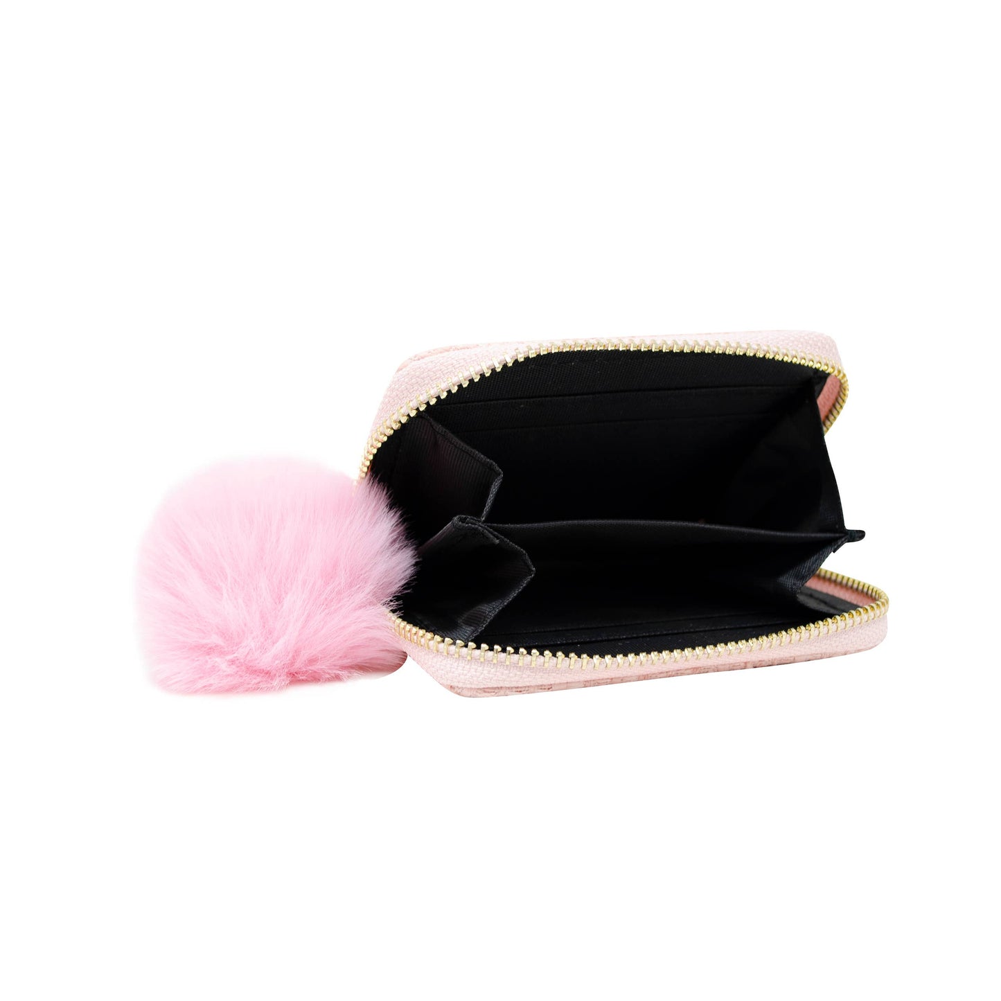 Glitter Rainbow Wallet- Bright Pink