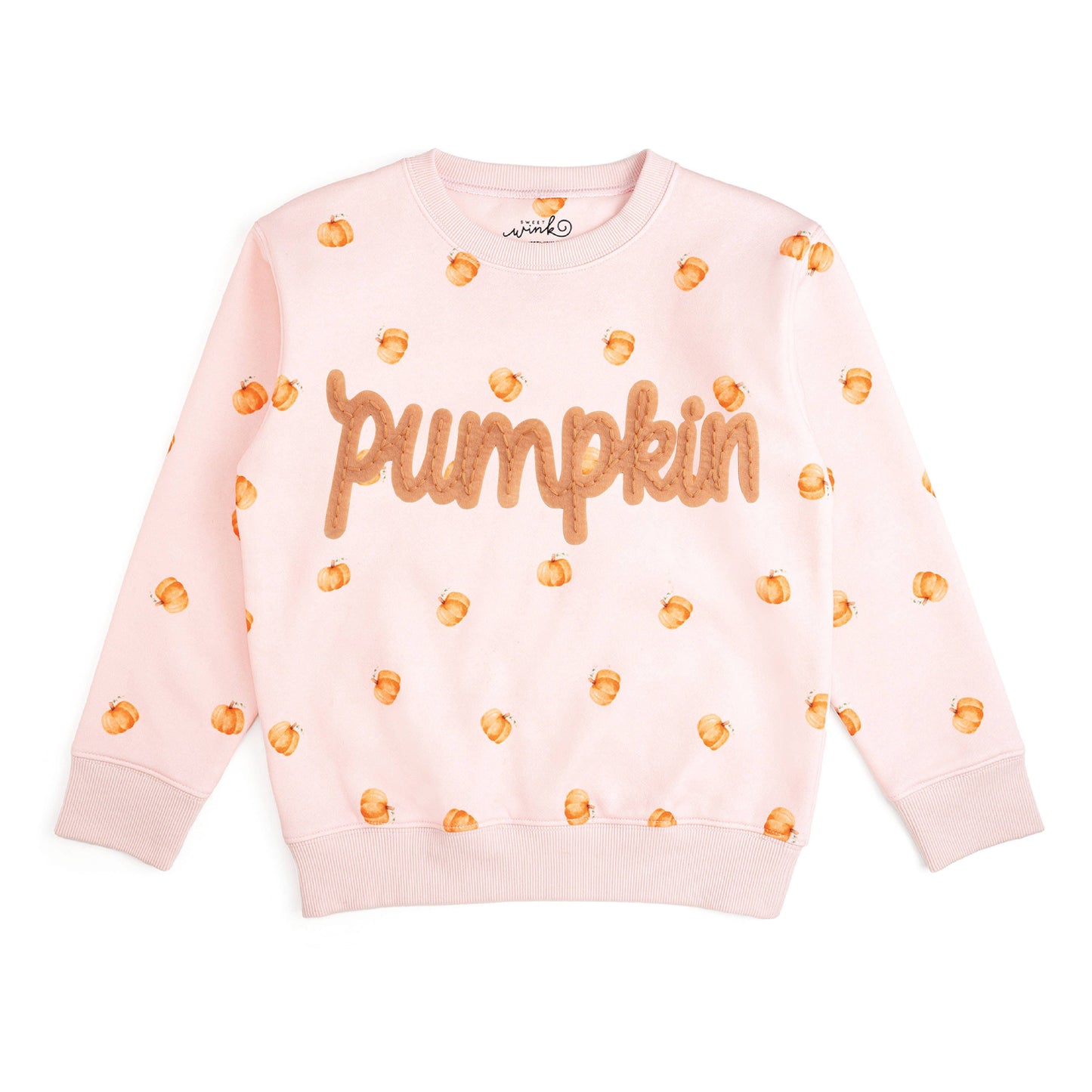 Pumpkin Stitch Patch Sweatshirt