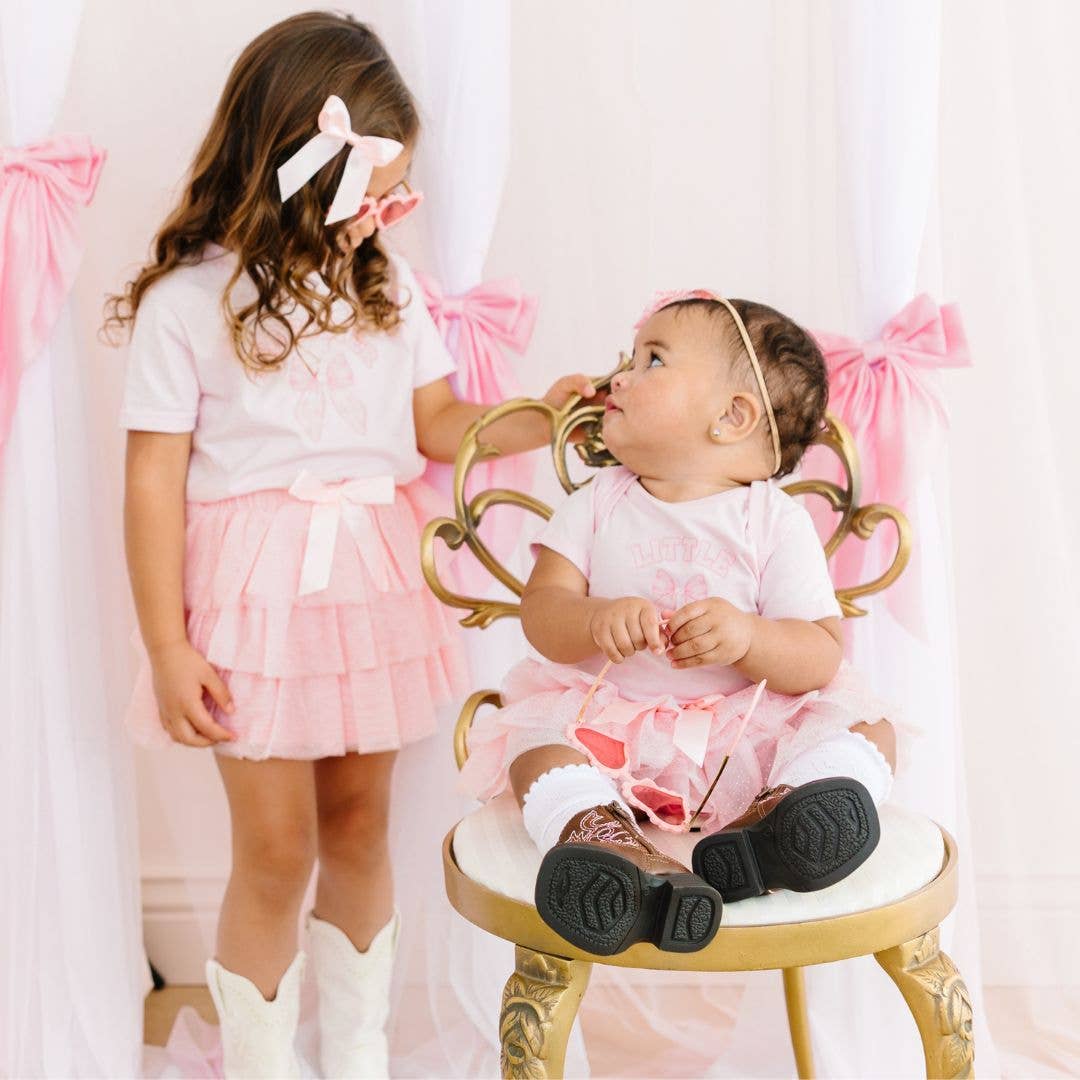 Big Sister Bow T-Shirt - Pink