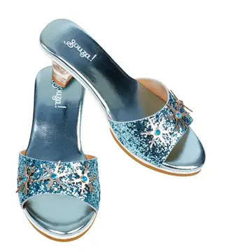 Ice Queen- High heel slipper- Lt Blue