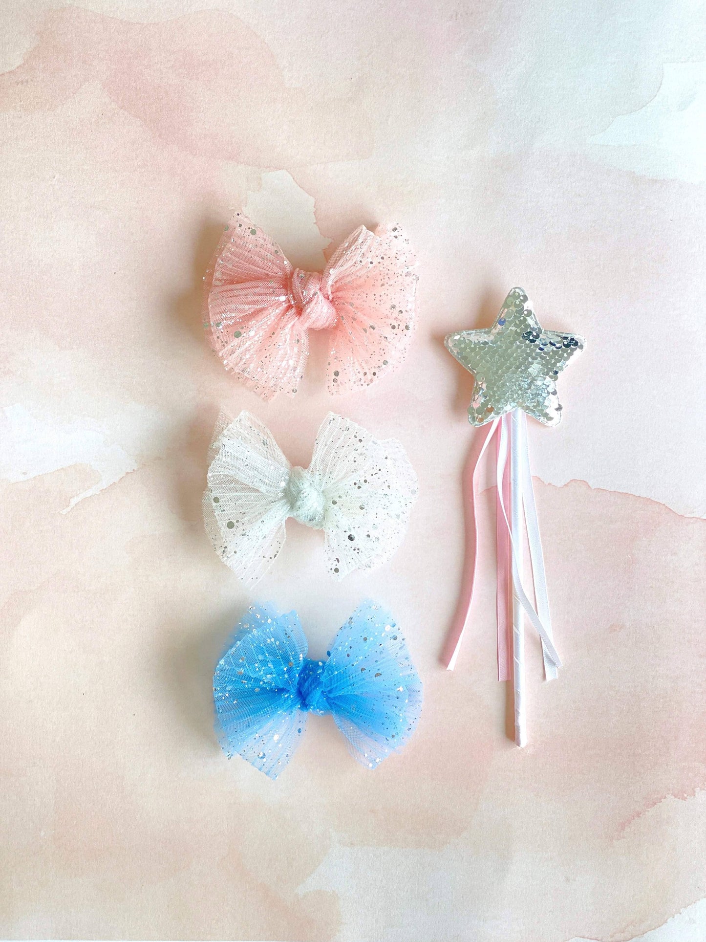 2PK TULLE BABY FAB CLIPS - princess pink