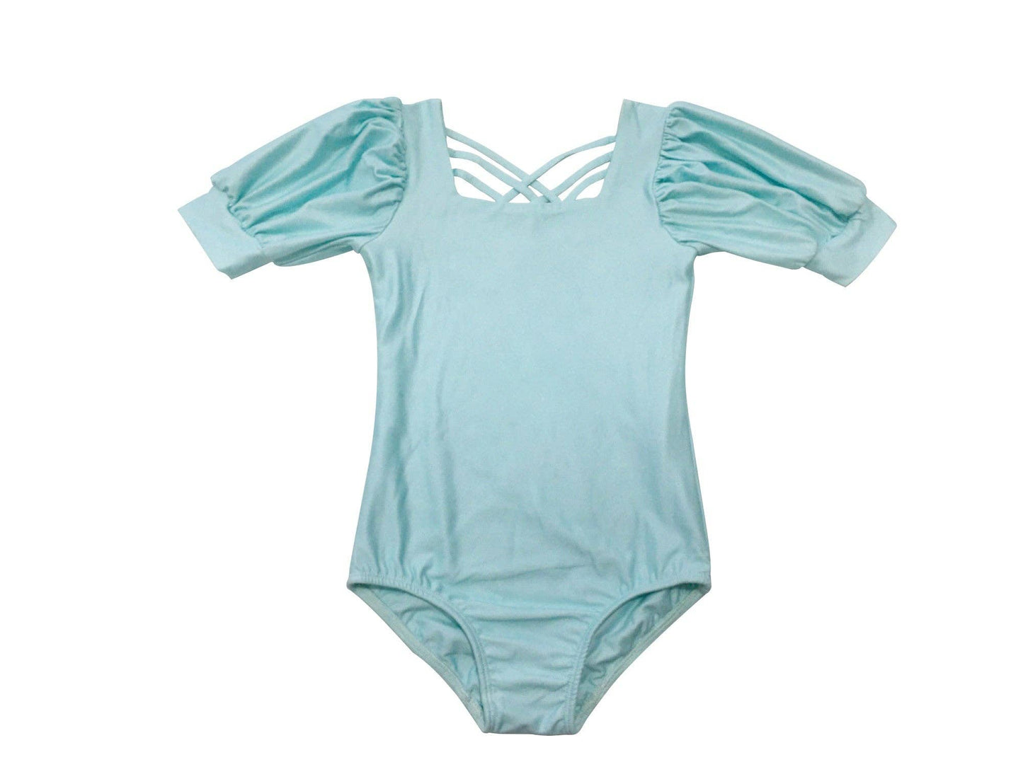 Puff Sleeve Leotard - Seafoam