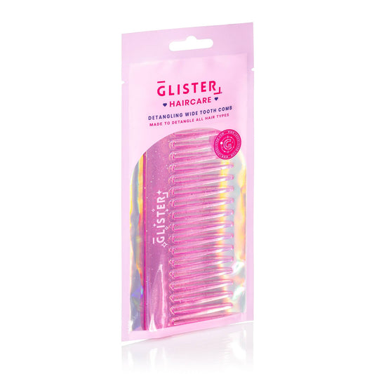 Wide Tooth Detangling Comb - Pink