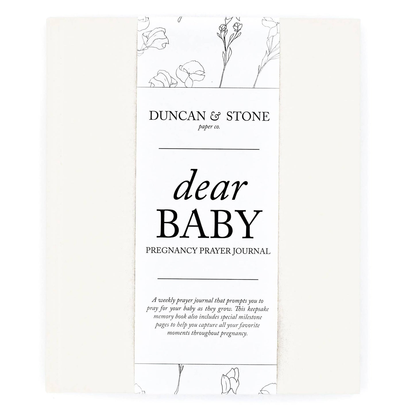 Dear Baby Prayer Journal & Memory Book for Moms: Ivory