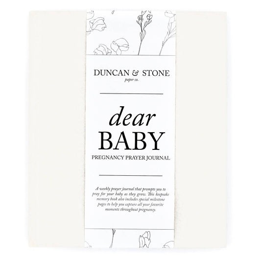 Dear Baby Prayer Journal & Memory Book for Moms: Ivory