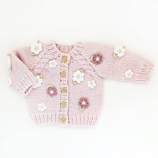Flower Cardigan Sweater