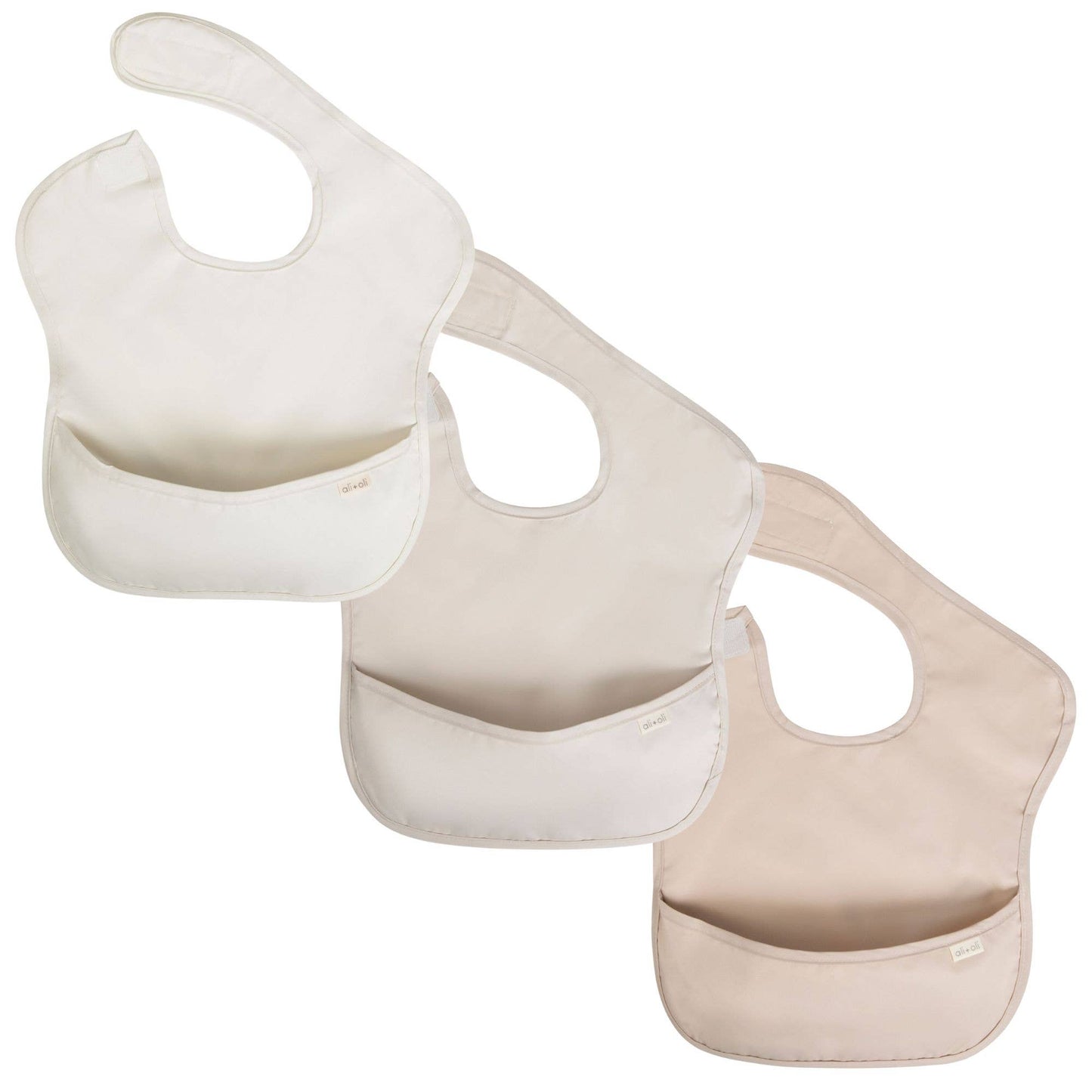 3-pc Bib Set for Baby & Toddler - Neutral