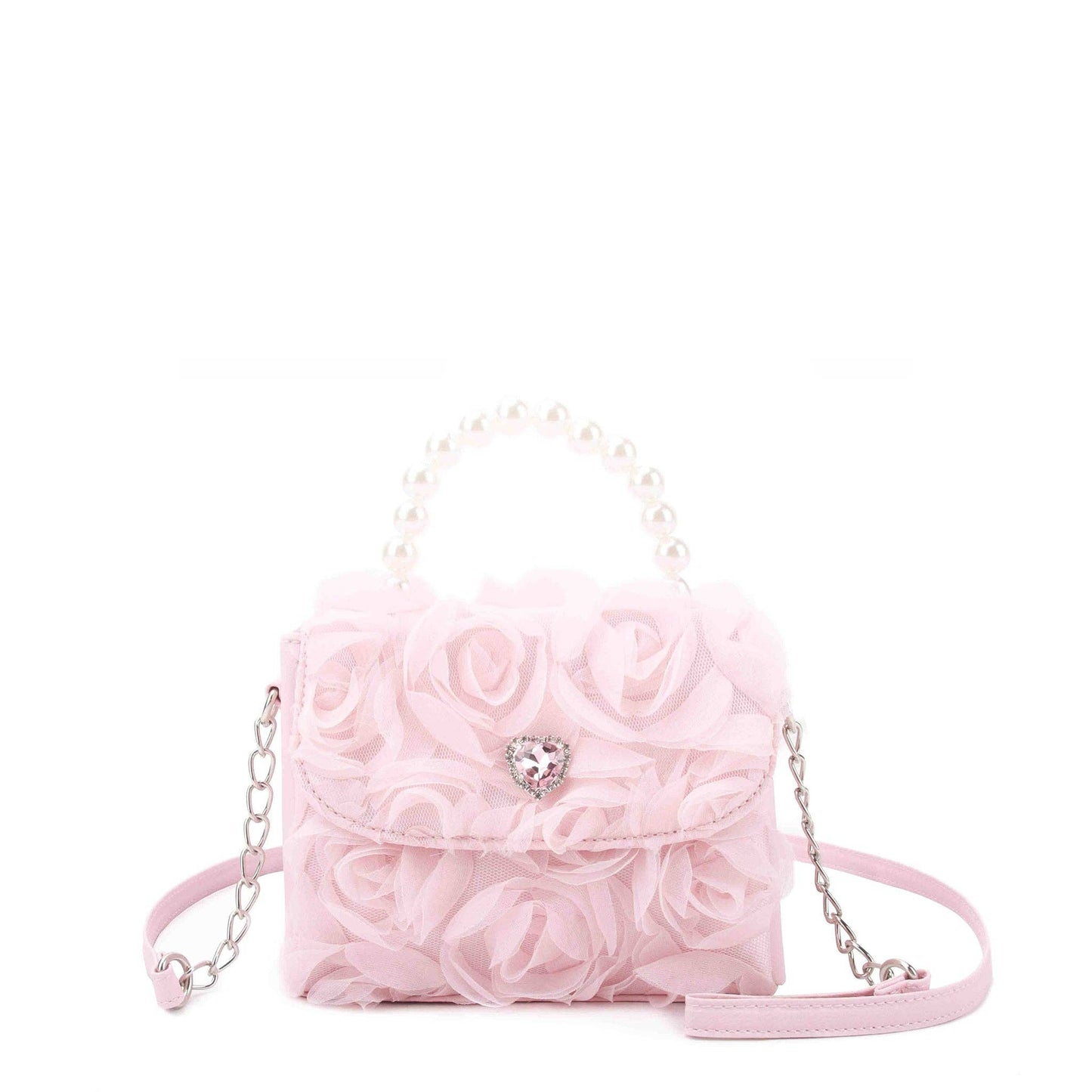 Rosette Top Handle Mini Purse