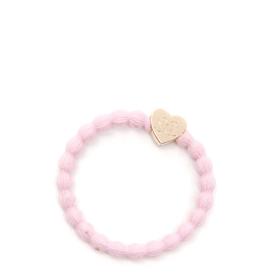 Gold Heart Hairband- Ballet Pink