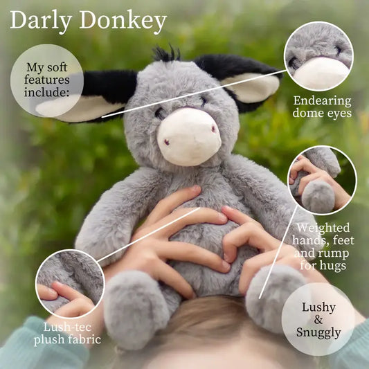 Gray Darly Donkey Plush Toy
