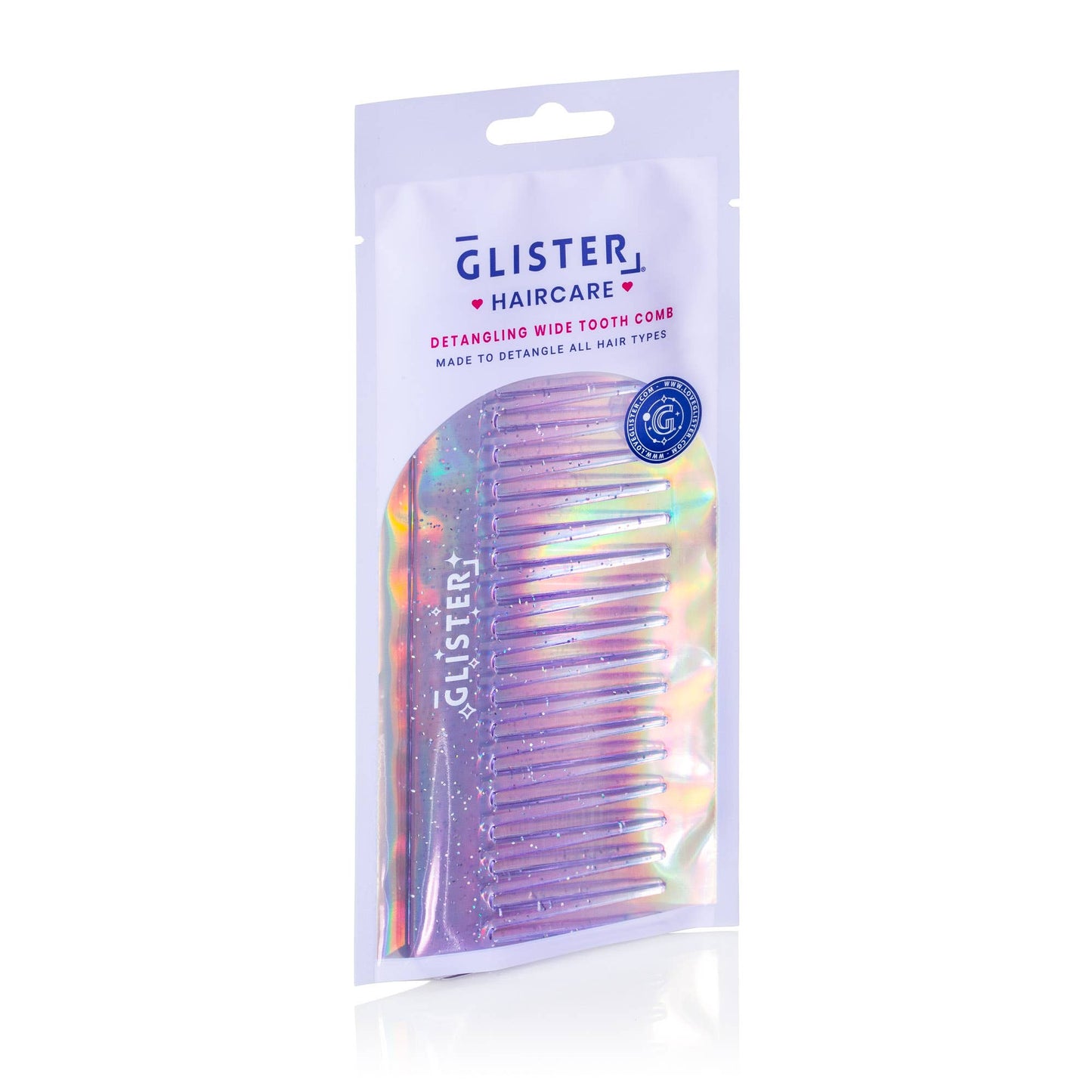 Wide Tooth Detangling Comb - Pink