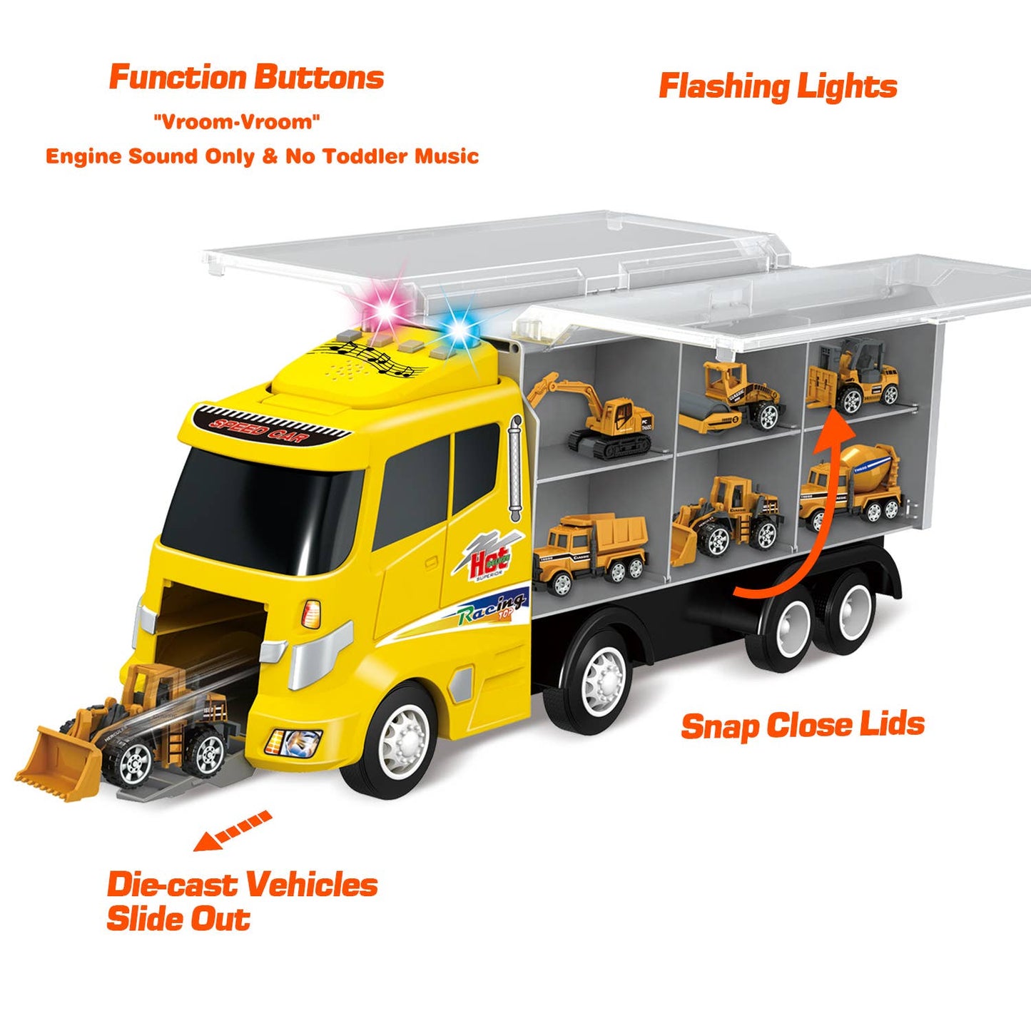Construction Truck Toy Car Play Vehicles