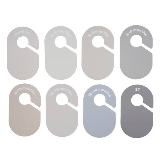 Beige/Gray-Baby Closet Dividers NB-24m