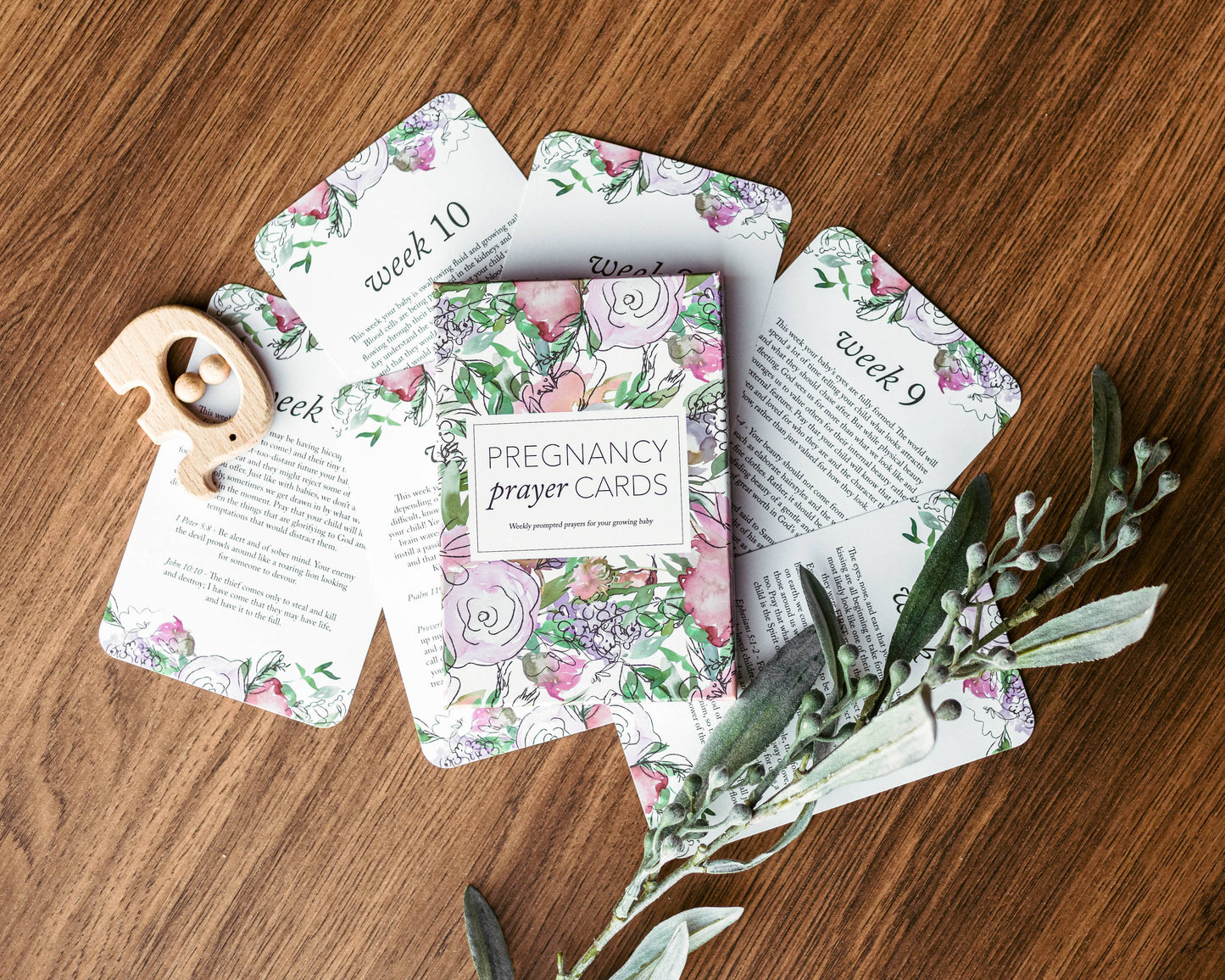 Pregnancy Prayer Cards - White