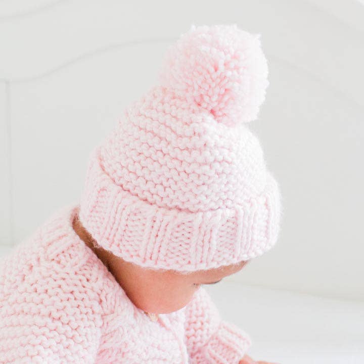 Blush Pink Beanie Hat