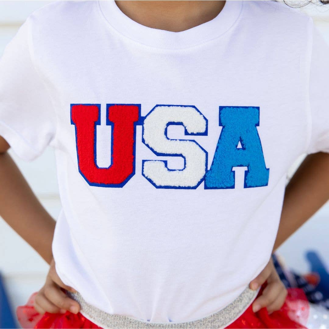 4th of July USA Tee- White