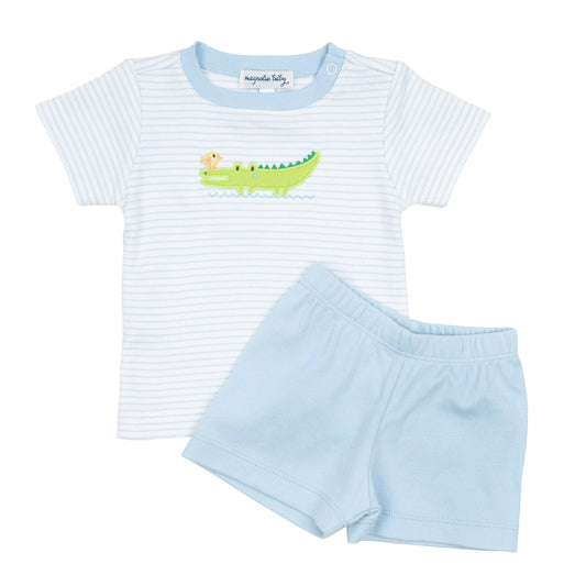 Bayou Babies Applique Short Set