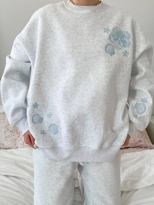 Tropical Embroider Sweatshirt