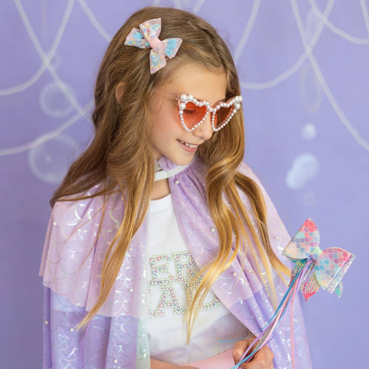 Mermaid Pearl Cape- Age 3-6