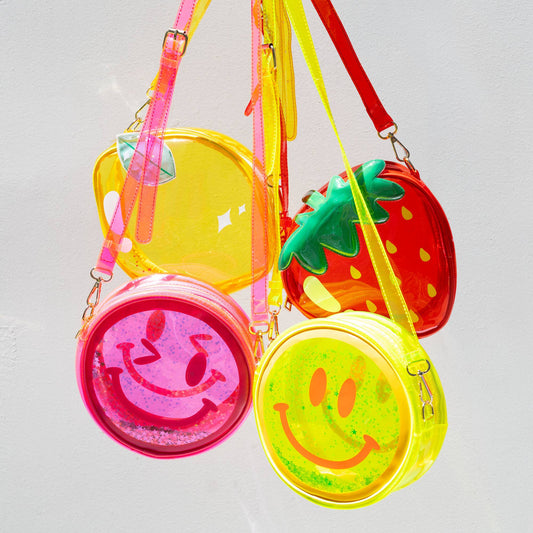 Jelly Handbag - Pink Winky Face