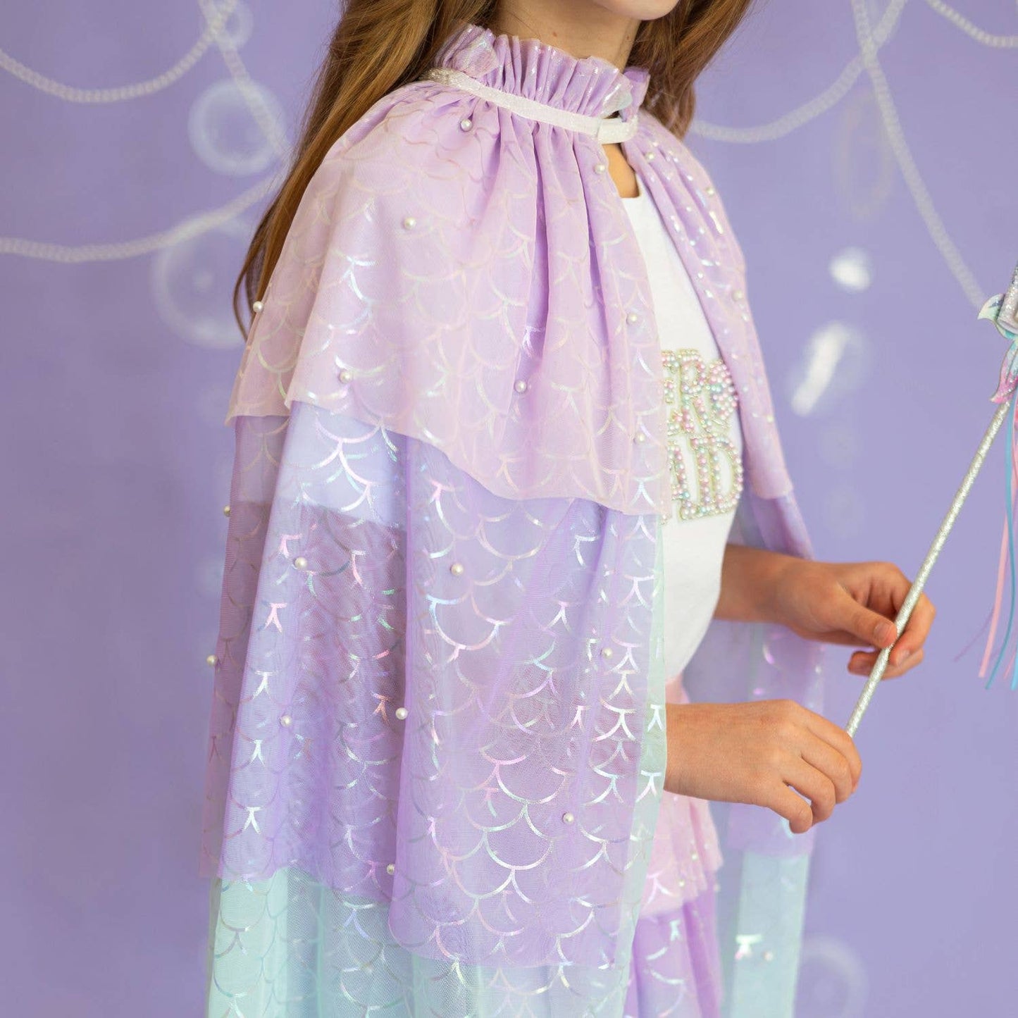 Mermaid Pearl Cape- Age 3-6