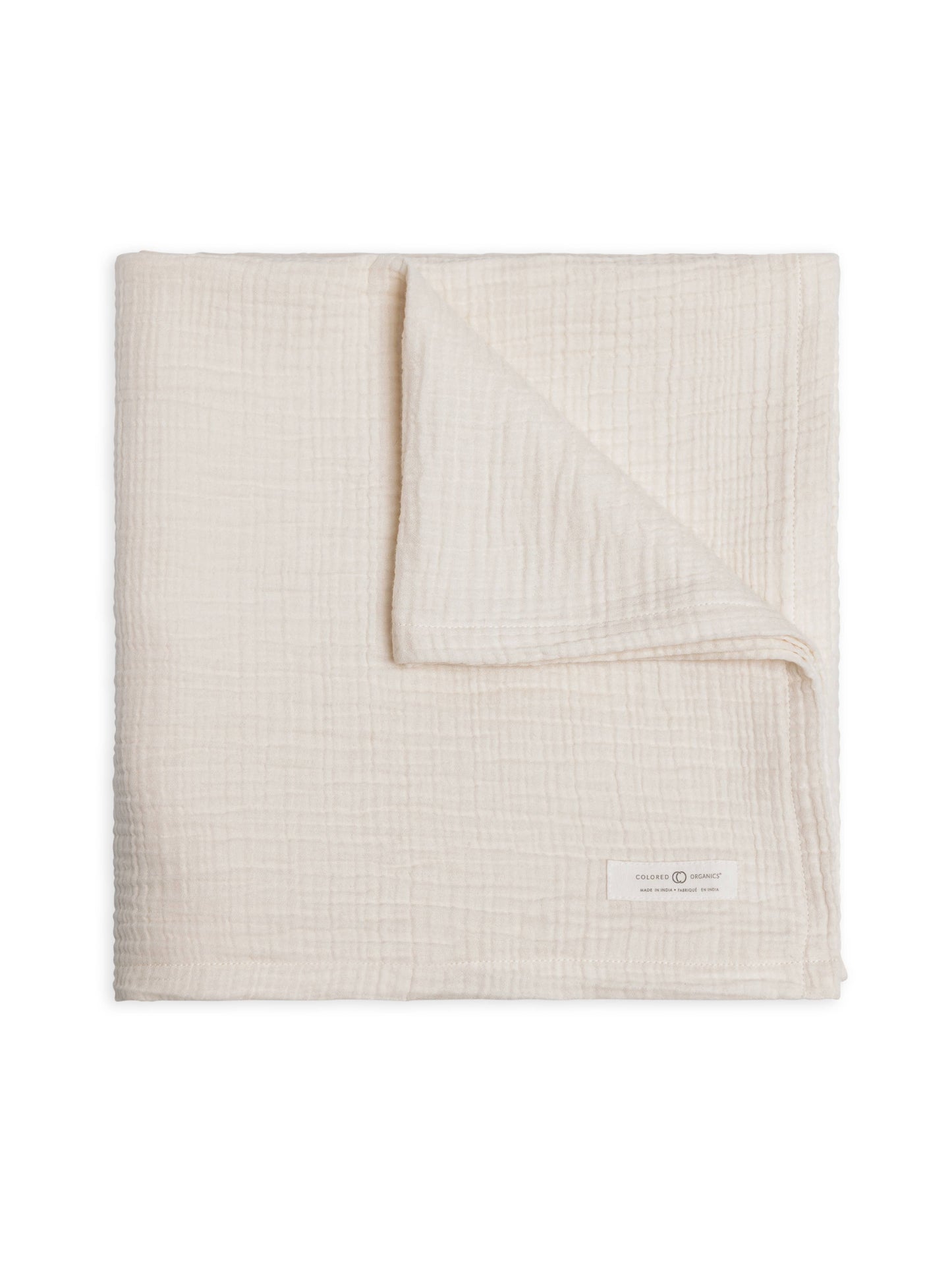 Organic Muslin Swaddle - Ivory