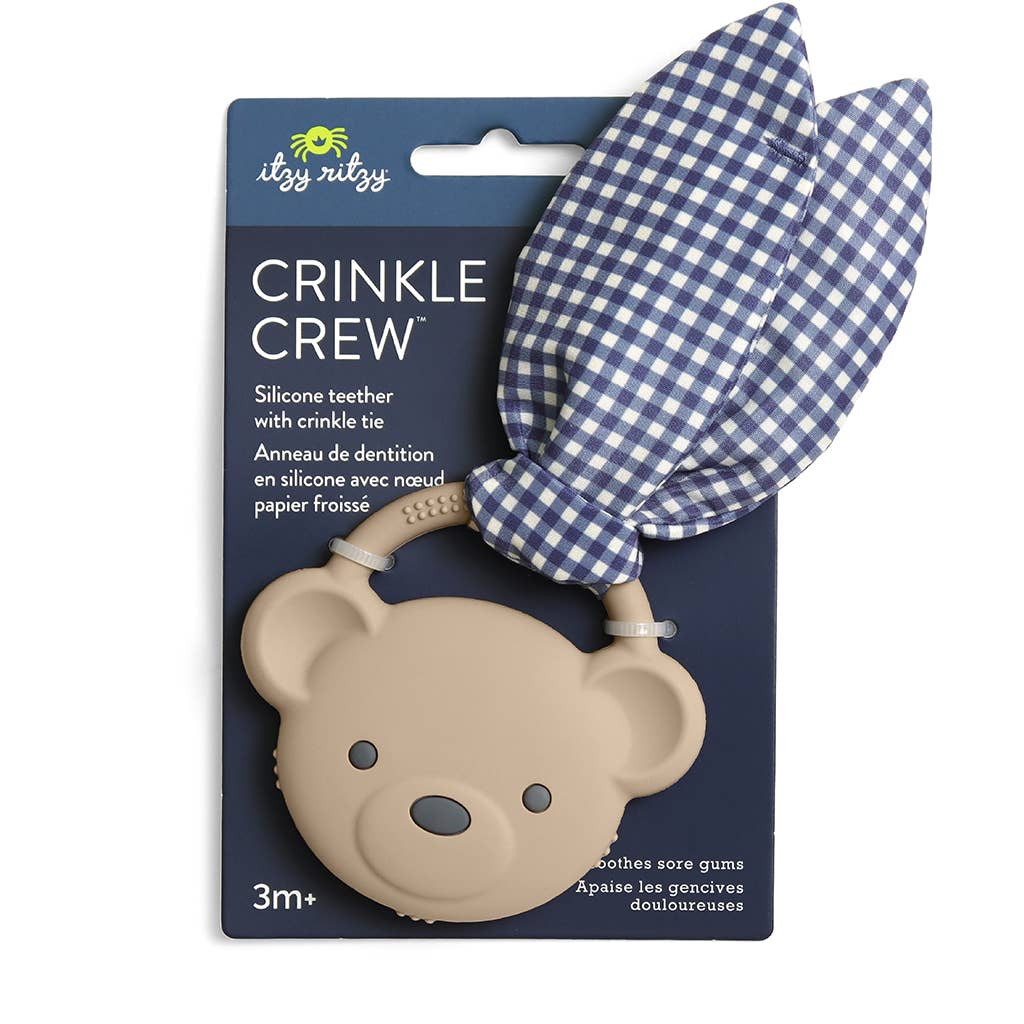 Crinkle Crew- Taupe Bear