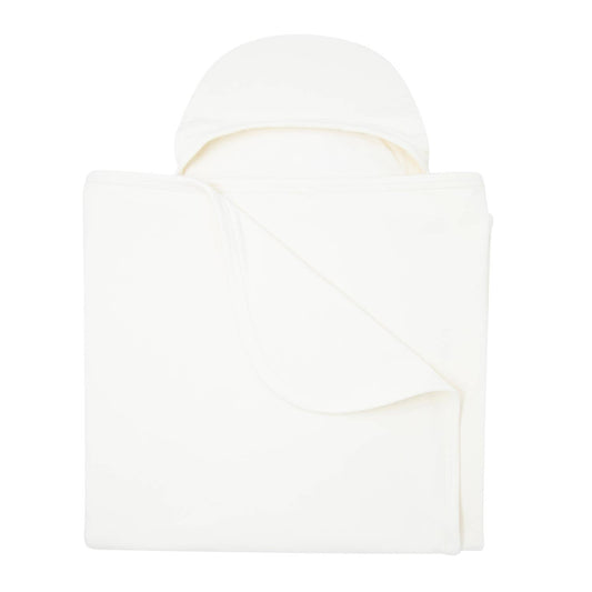 French Terry Hooded Towel - Whispery White