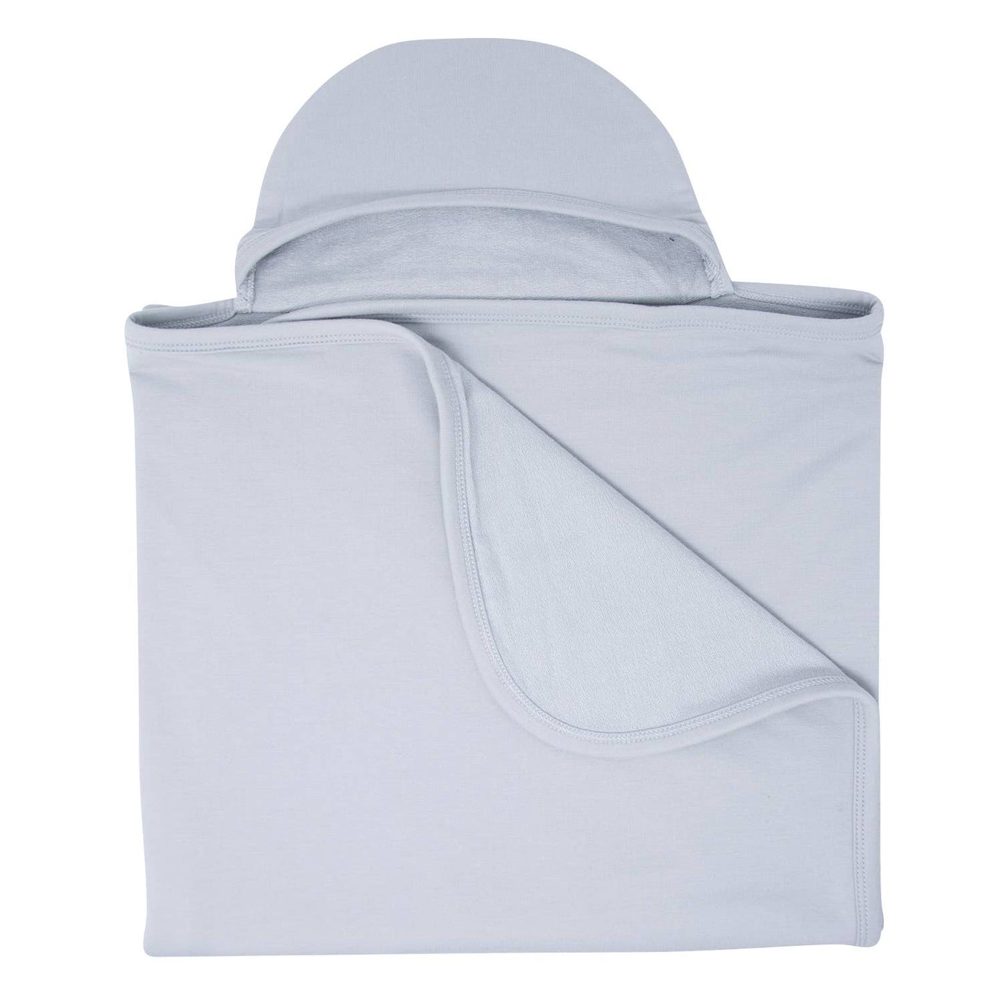 French Terry Hooded Towel - Glacial Grey