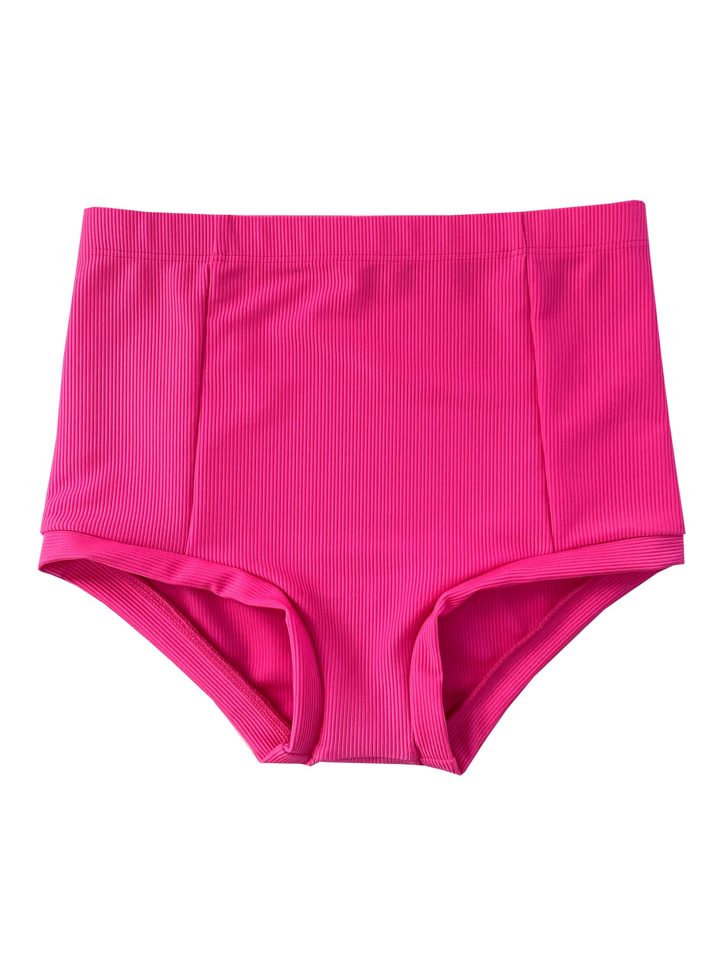 Pink Ribbed Athletic Briefs