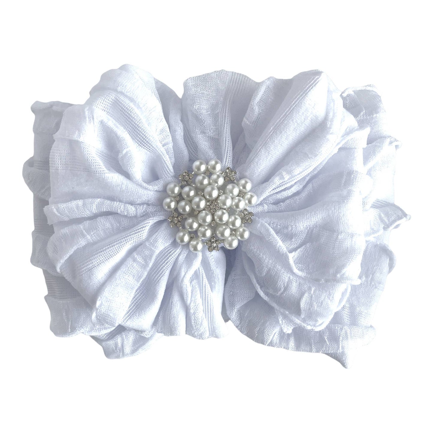 RR Pearl Ruffled HB- White