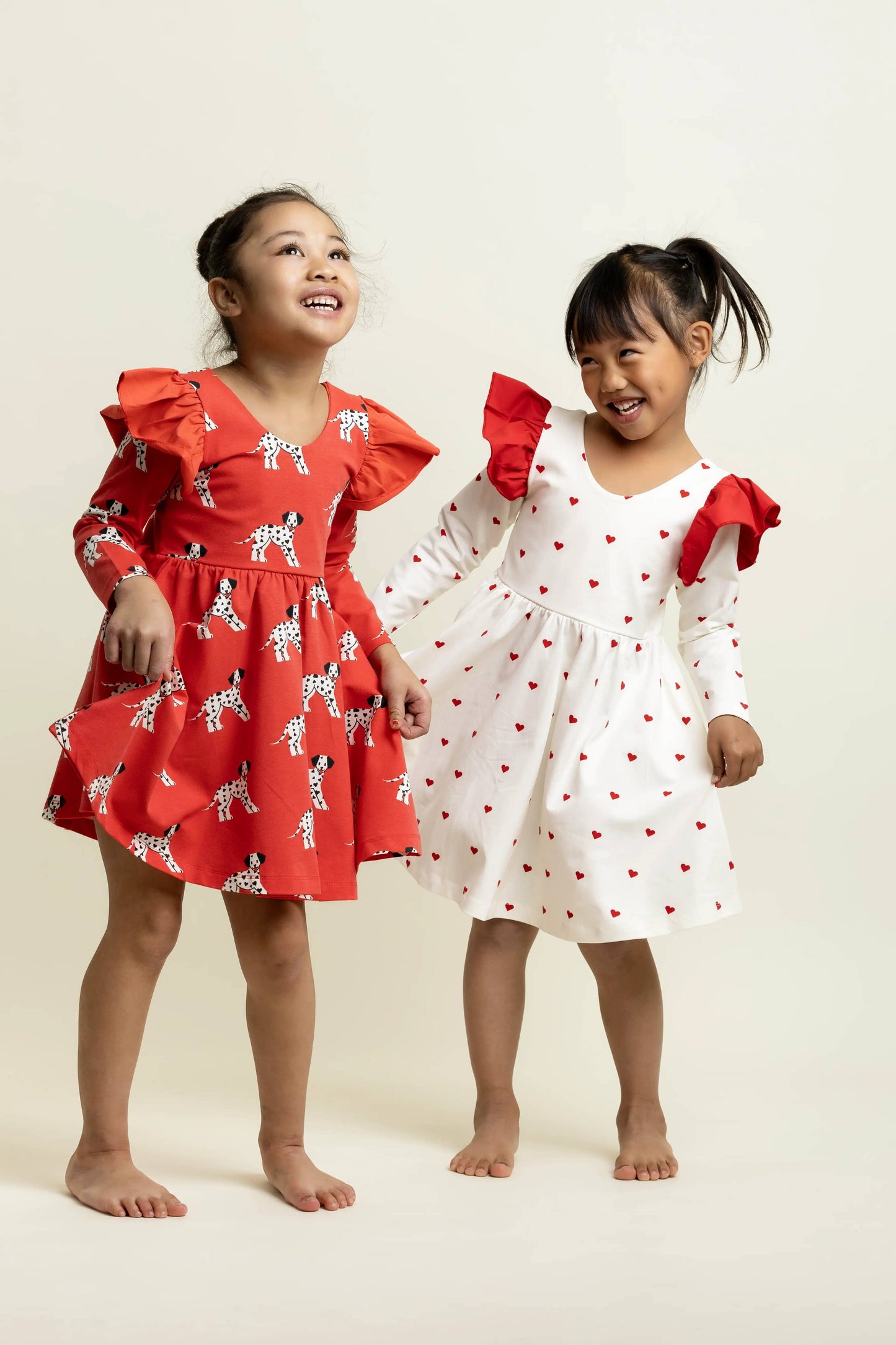 Ruffle Let's Dance Dress - Tiny Hearts