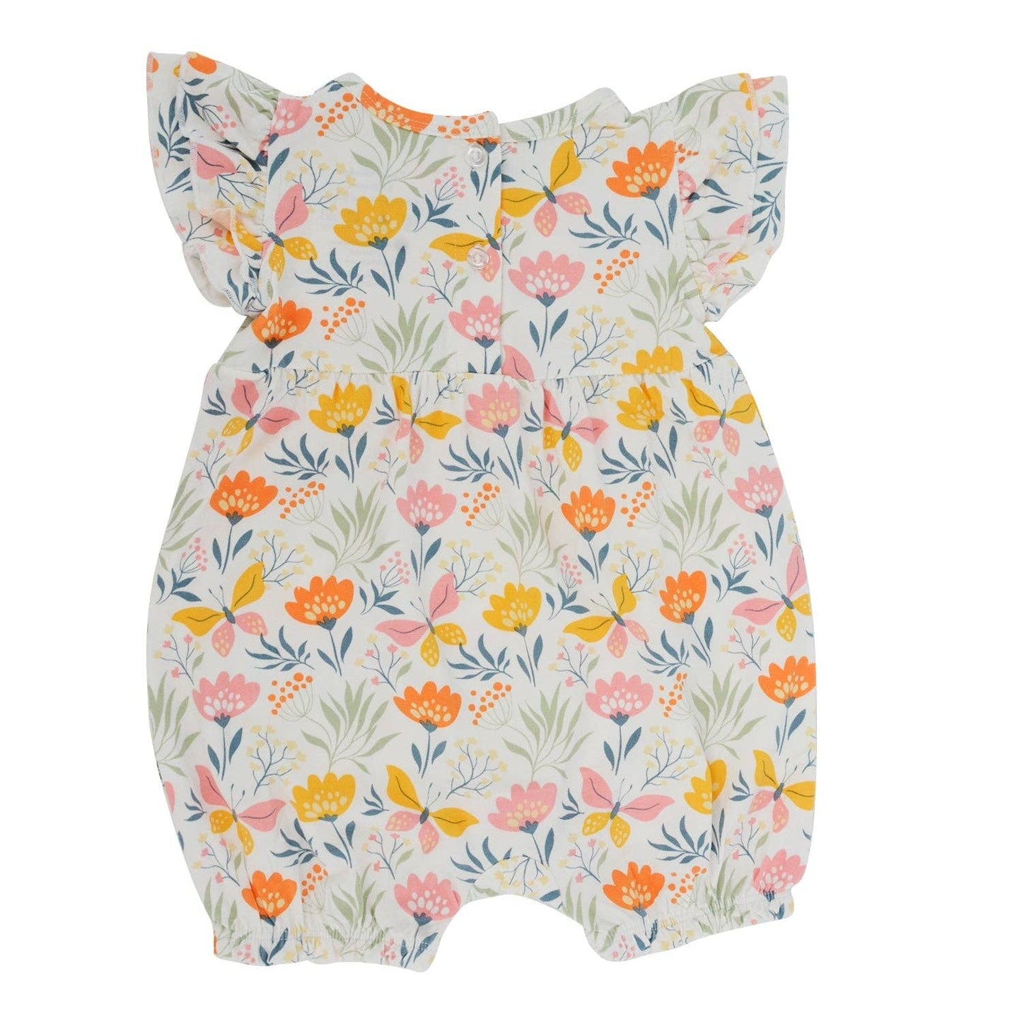 Ruffle Romper - Butterfly Floral