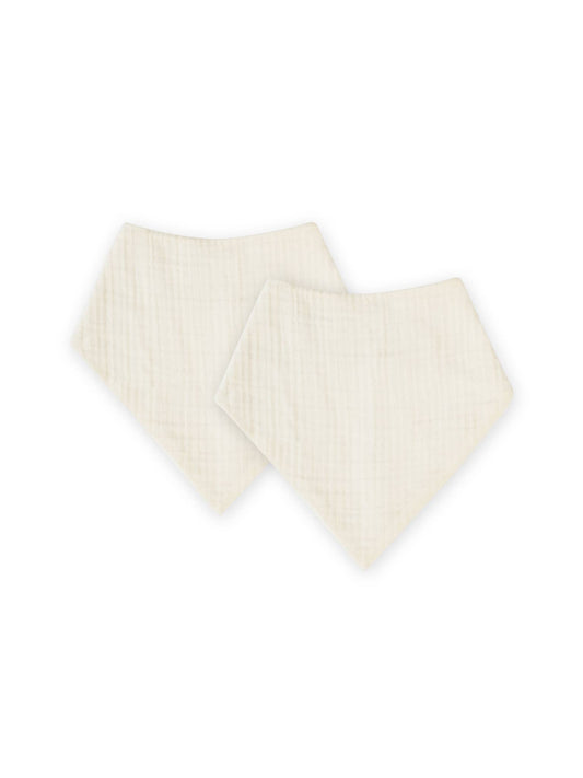 Organic Muslin Bib Set - Natural