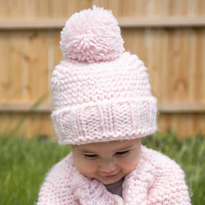 Blush Pink Beanie Hat
