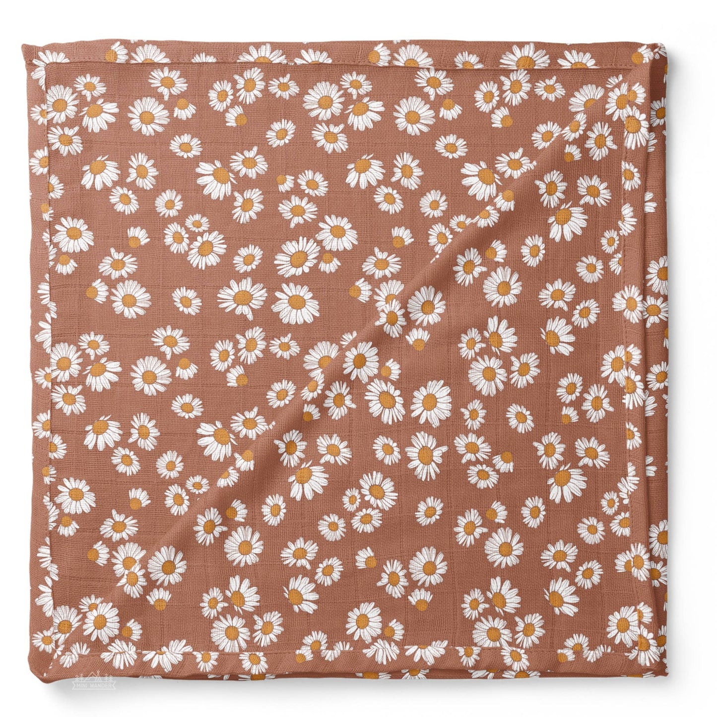 Muslin Swaddle  – Daisy Blush Pink