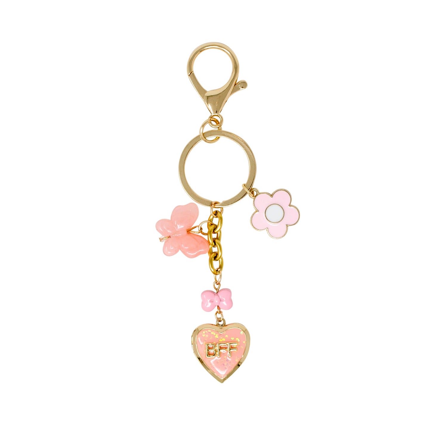Quilted BFF Blossom Pearl Handle Handbag: Bubblegum