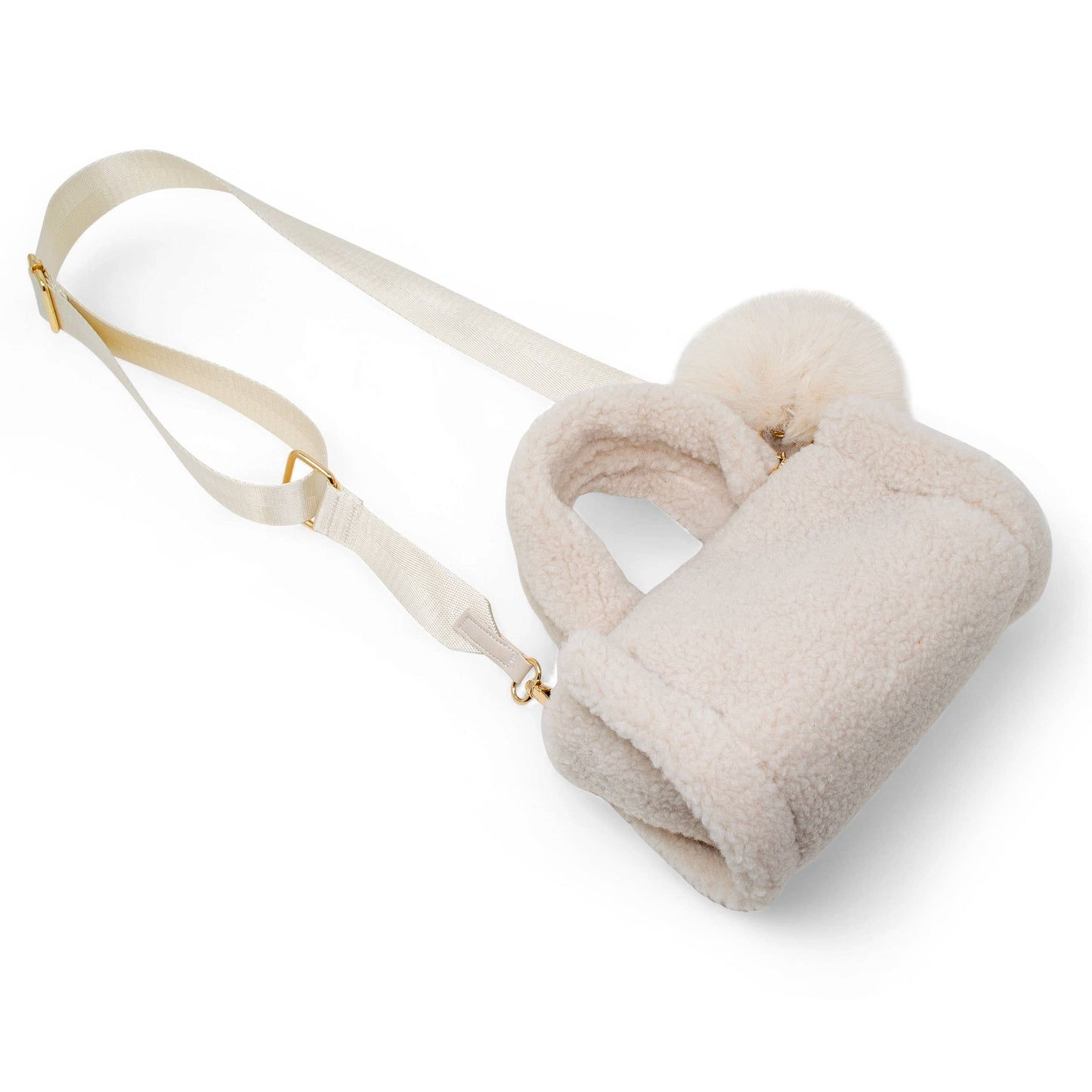 Cozy Cloud Mini Duffle Bag- Beige