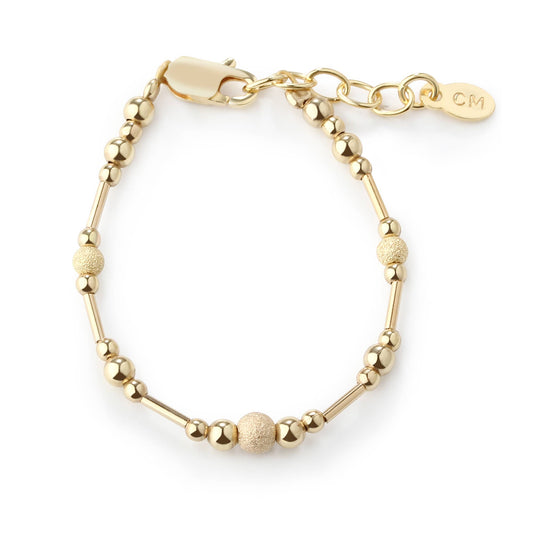 Reese 14K Gold-Plated Bracelet Stardust Beads