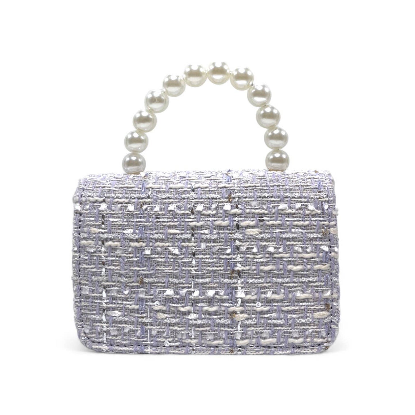 Lily & Bow Tweed Purse- Purple