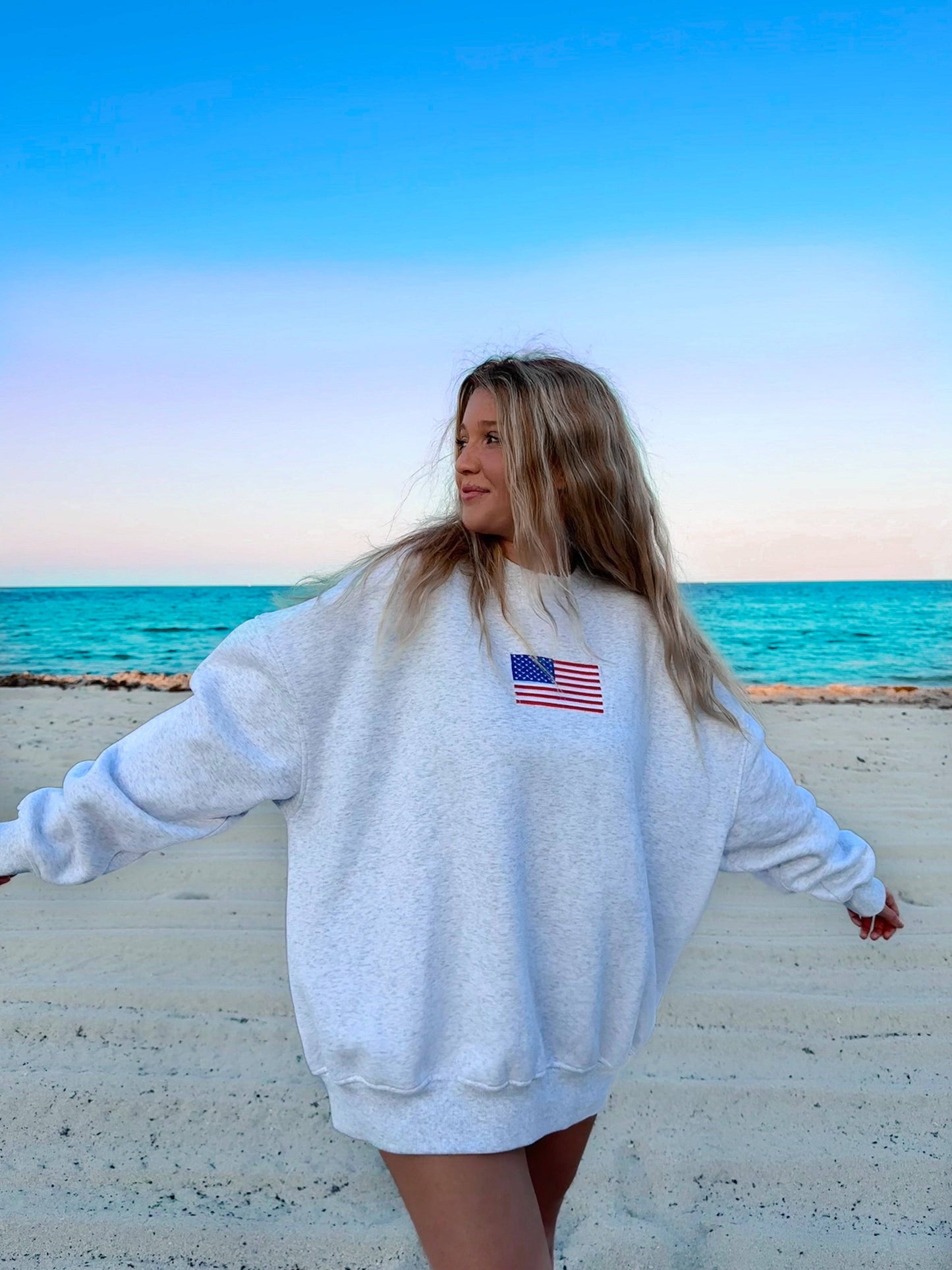 American Flag Sweatshirt